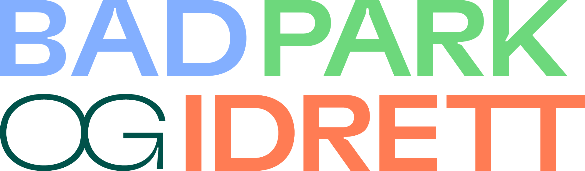 BAD, PARK OG IDRETT logo